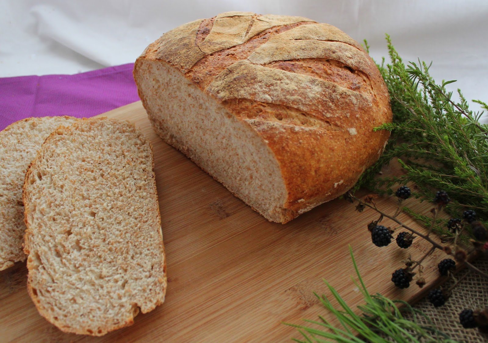 Pan semi integral de masa madre